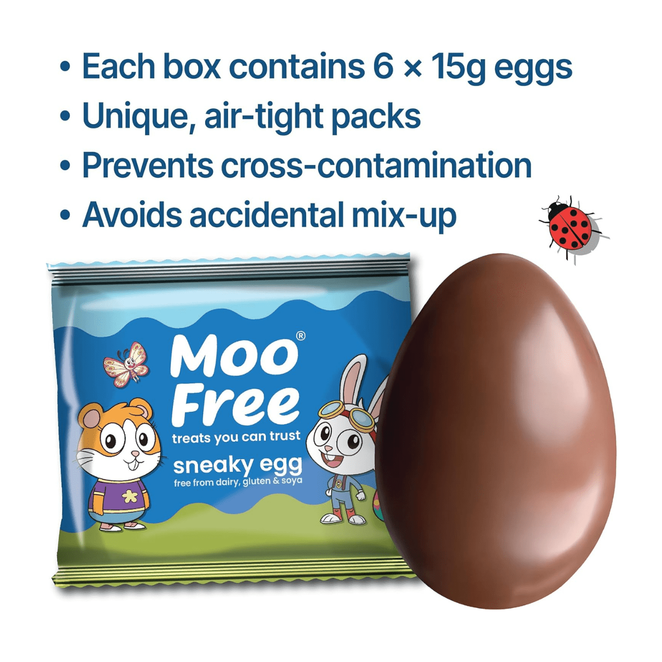 Vegan Easter Egg Hunt Kit 100g - Moo Free - Chocolates - Moo Free