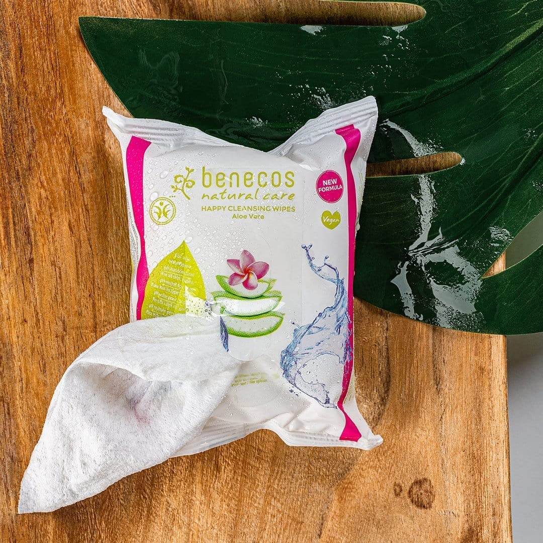 Vegan Facial Cleansing Wipes 25 Per Pack - Benecos - Face Wipes - Eco Natural Products