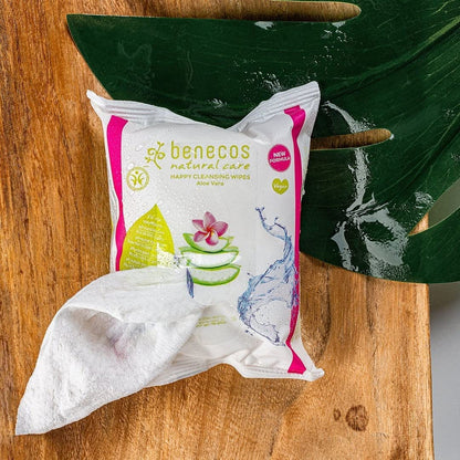 Vegan Facial Cleansing Wipes 25 Per Pack - Benecos - Face Wipes - Eco Natural Products