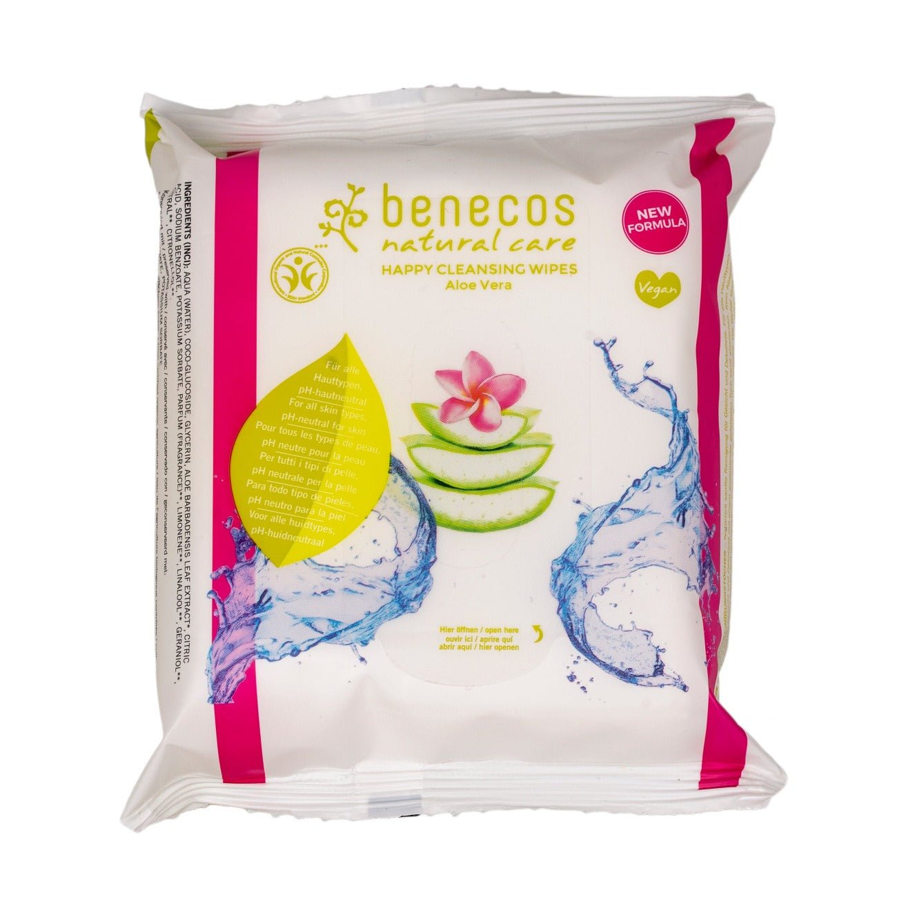Vegan Facial Cleansing Wipes 25 Per Pack - Benecos - Face Wipes - Eco Natural Products