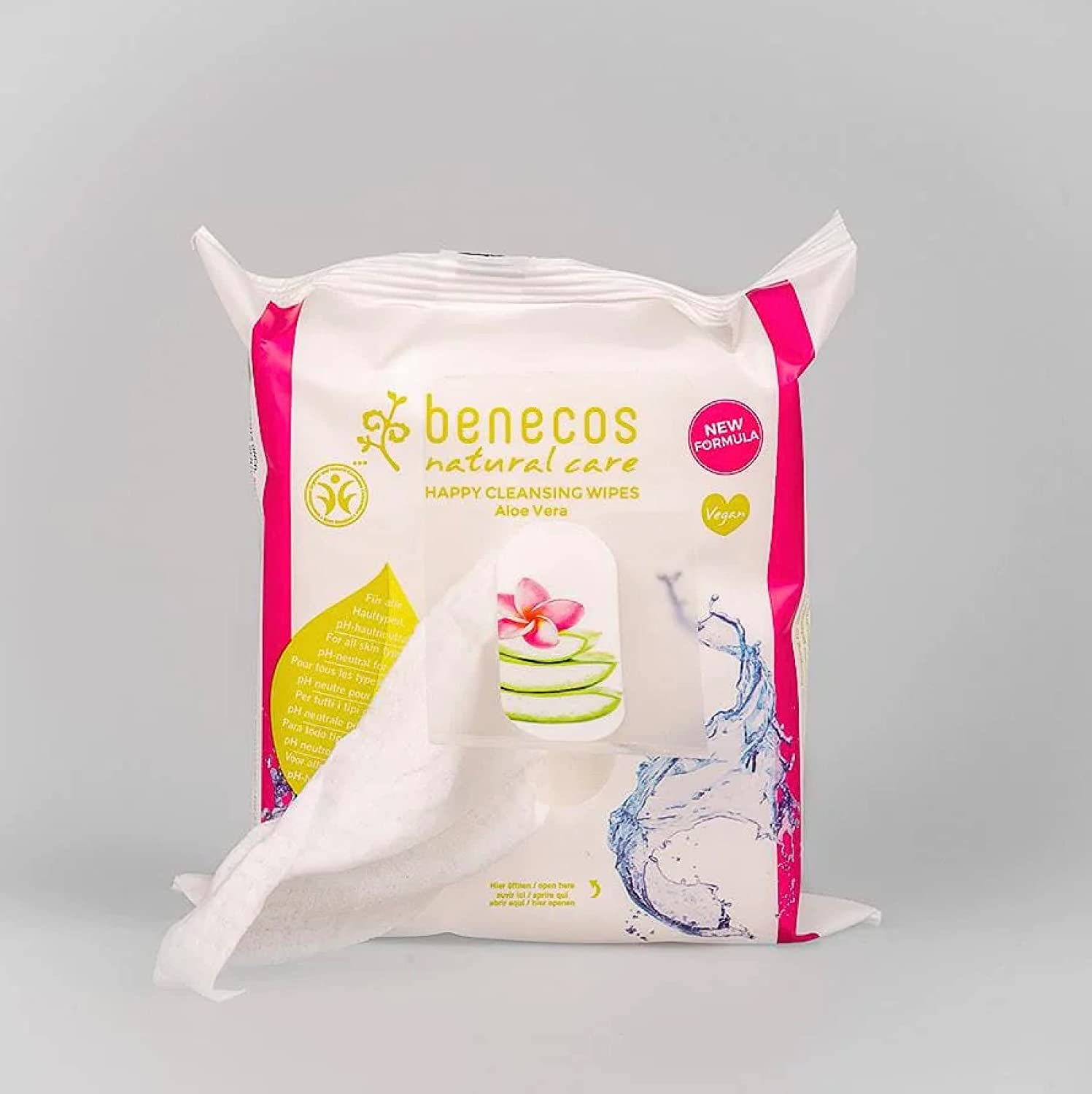 Vegan Facial Cleansing Wipes 25 Per Pack [BLACK FRIDAY] - Eco Natural Products - Benecos - Face Wipes