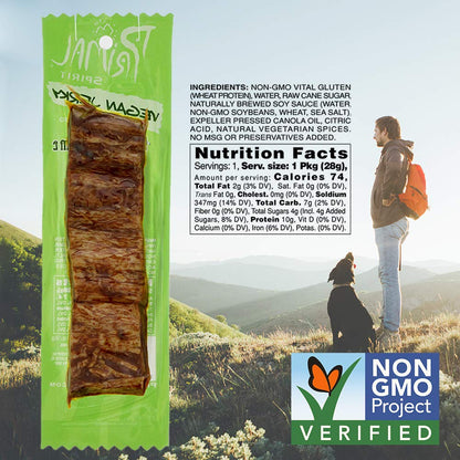 Vegan Jerky Strips Mesquite Lime 28g - Primal Spirit - Snack bar - Eco Natural Products