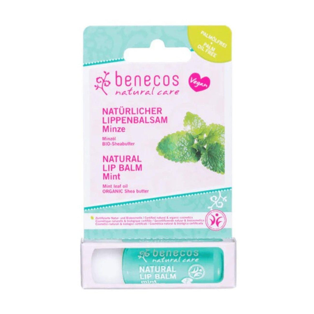 Vegan Lip Balm Mint 4,7g EXP 30.11.2025 - Benecos - Benecos