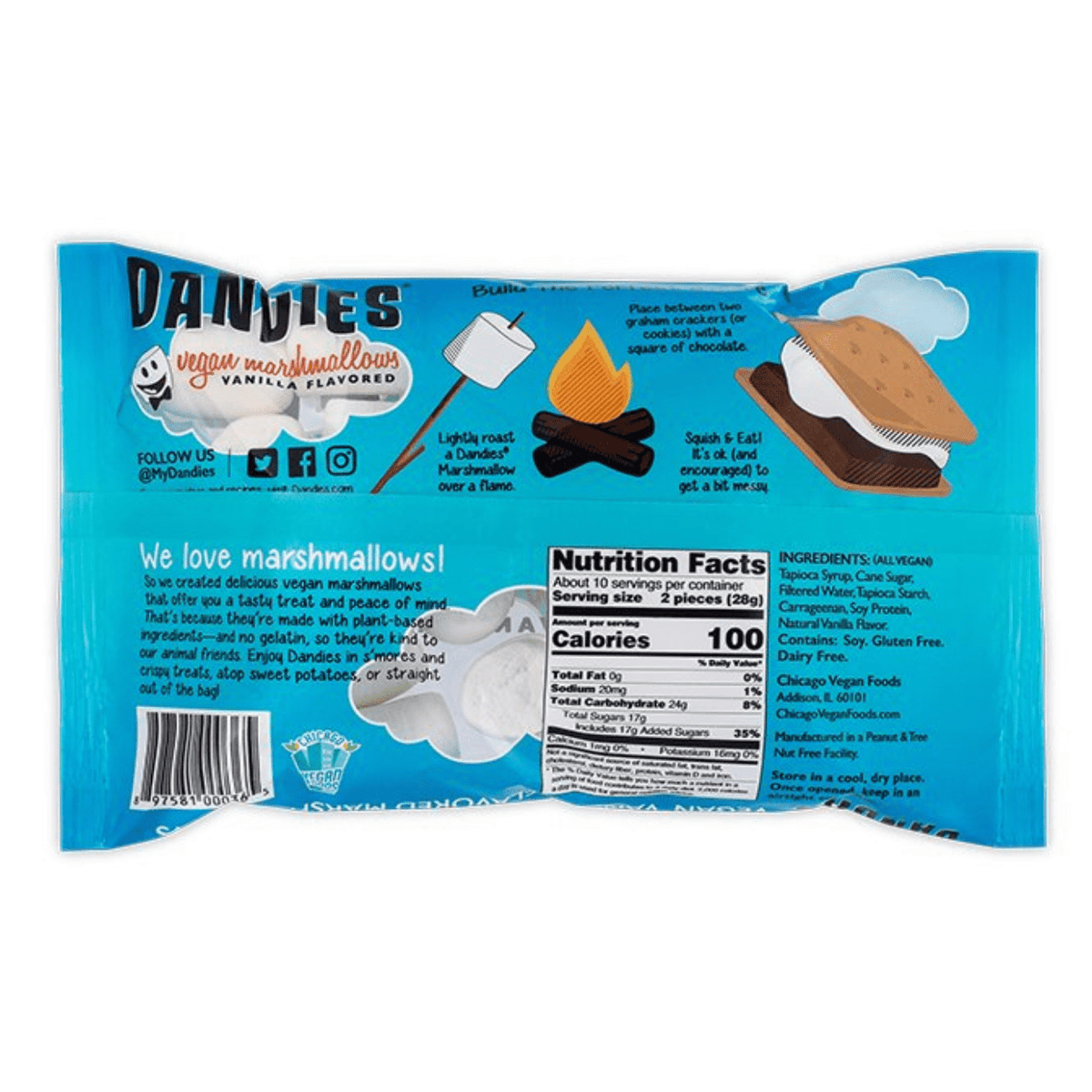 Vegan Marshmallows Vanilla 200g - Dandies - Marshmallows - Eco Natural Products