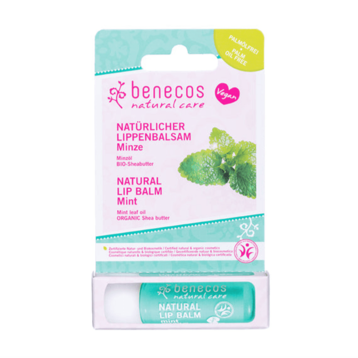 Vegan Mint Lip Balm 4.7g - Benecos - Lip Balms - Benecos