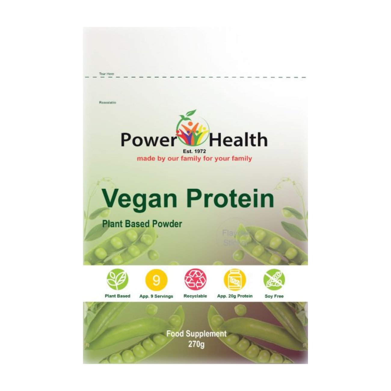 Vegan Protein Powder Seriously Berry Flavour 270g [BLACK FRIDAY] - Eco Natural Products - Power Health - Food Supplement