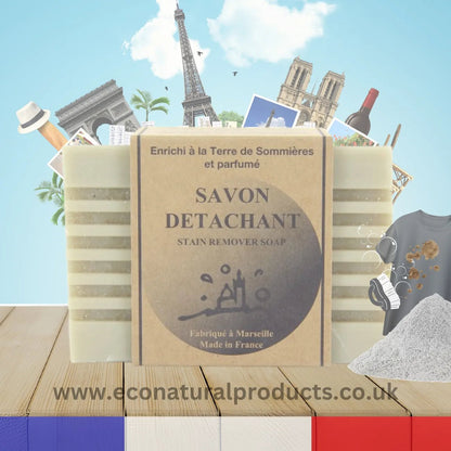 Vegan Stain Remover Laundry Bar Terre de Sommières 300g - Savons.com / Foufour Entreprise - Laundry Soap - Savons.com / Foufour Entreprise