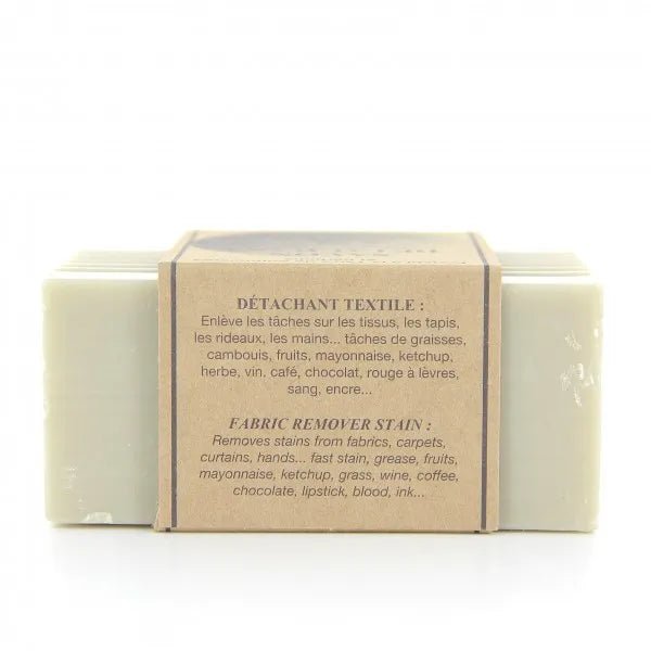 Vegan Stain Remover Laundry Bar Terre de Sommières 300g - Savons.com / Foufour Entreprise - Laundry Soap - Savons.com / Foufour Entreprise