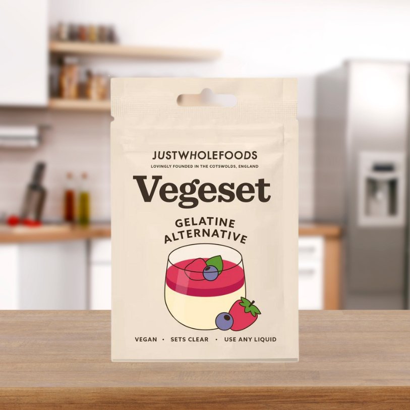 Vegeset Vegetarian Alternative to Gelatine 25g - Just Wholefoods - Vegan Gelatine - Eco Natural Products