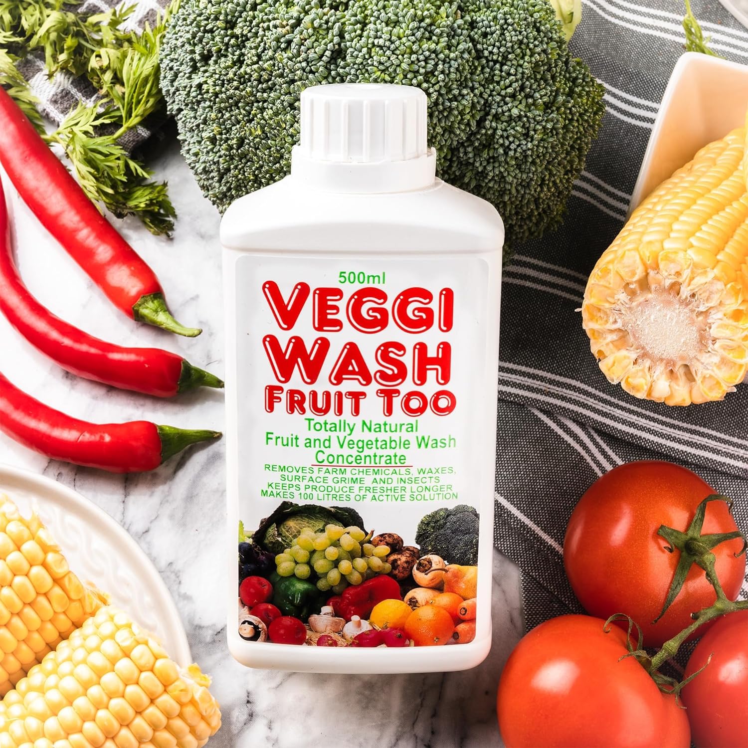 Veggi - Wash Concentrate 500ml - Veggi - Wash - Vegetable Wash - Eco Natural Products