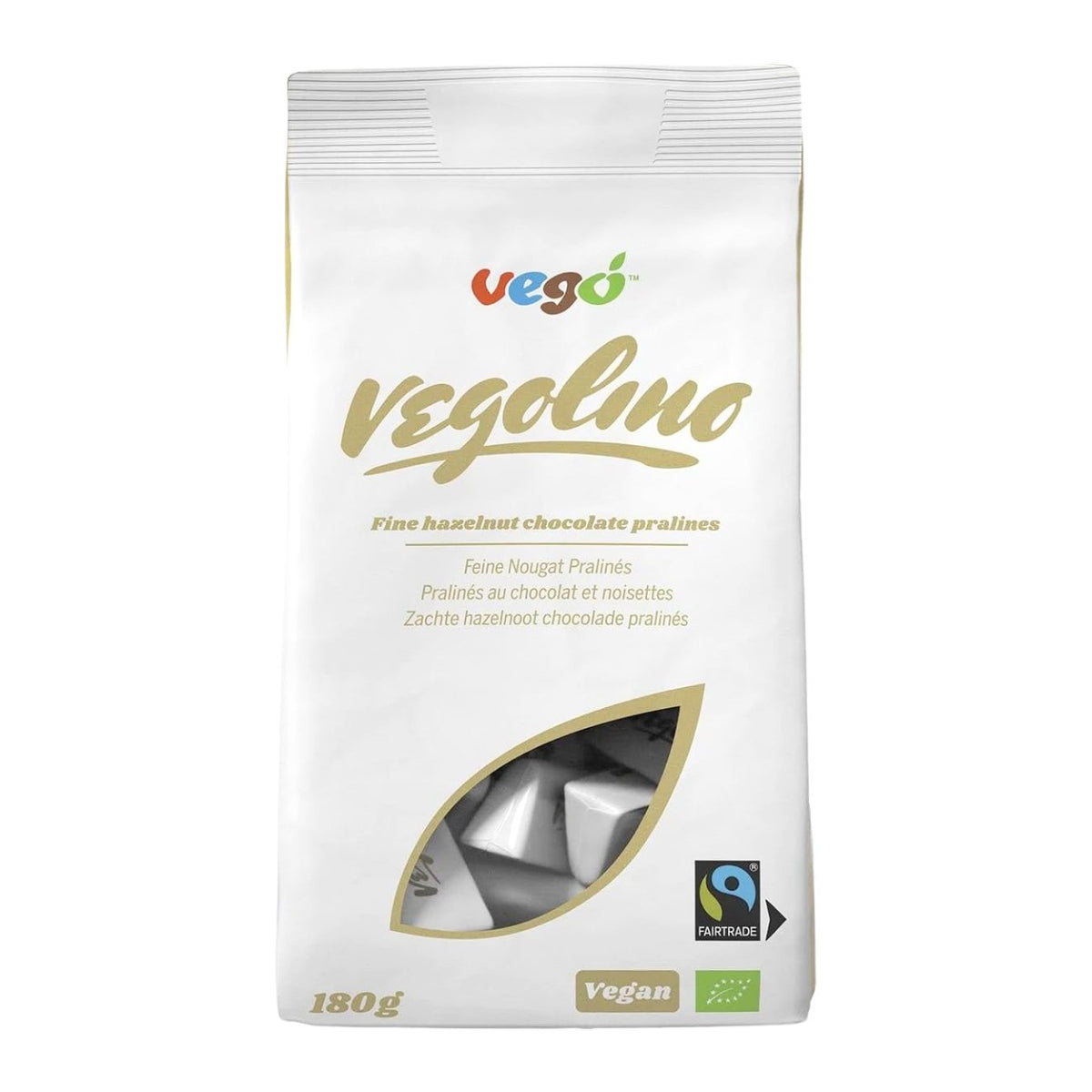 Vegolino Fine Nougat Pralines 180g - Vego - Chocolate - Eco Natural Products