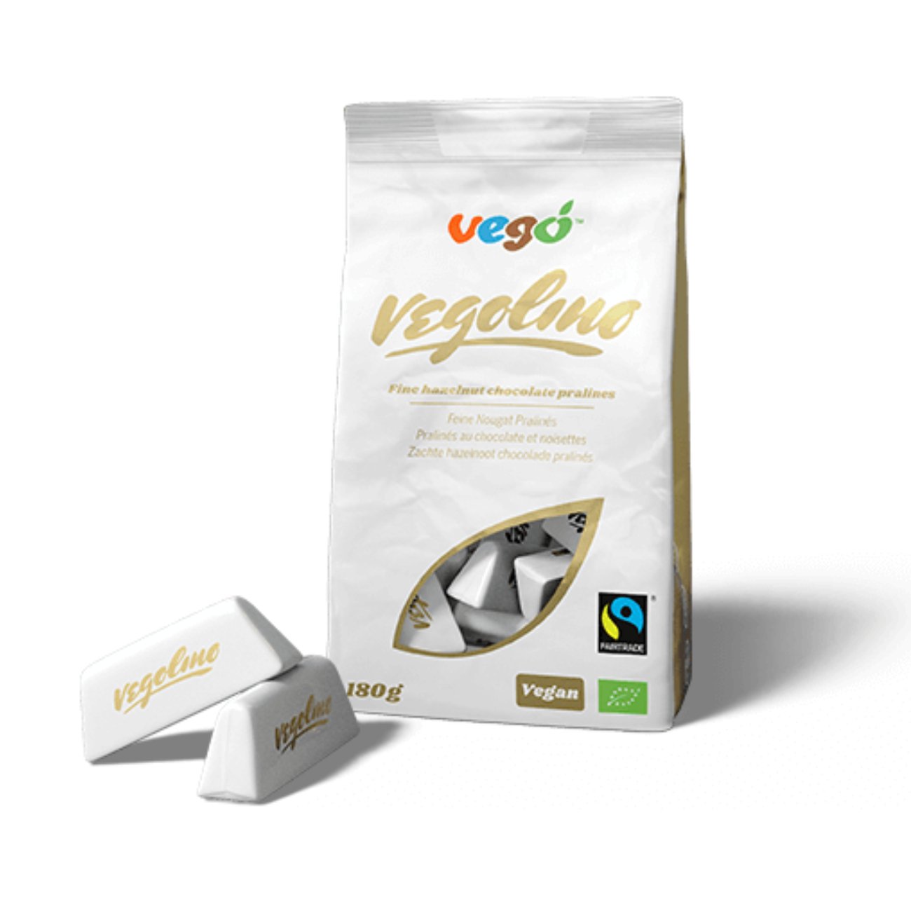 Vegolino Fine Nougat Pralines 180g - Vego - Chocolate - Eco Natural Products