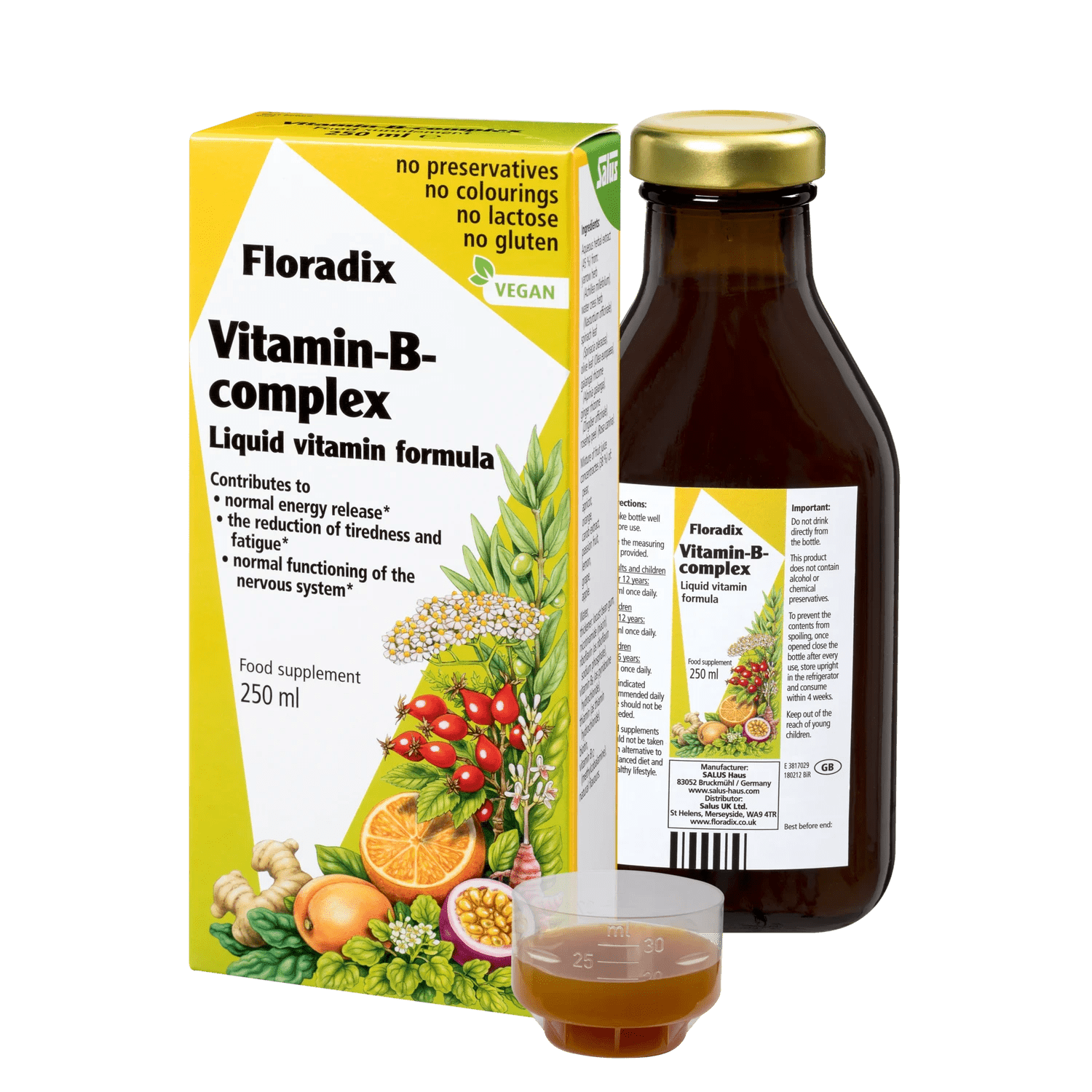 Vitamin B Complex 250ml [BLACK FRIDAY] - Eco Natural Products - Floradix - Food Supplement