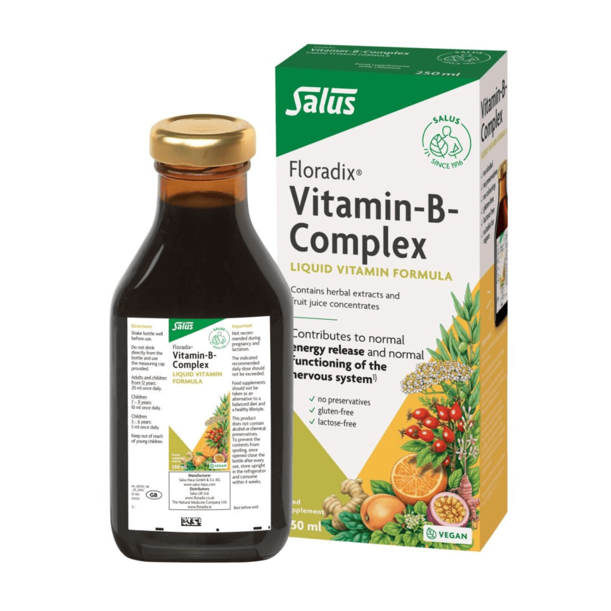 Vitamin B Complex 250ml - Floradix - Multivitamin Supplements - Floradix