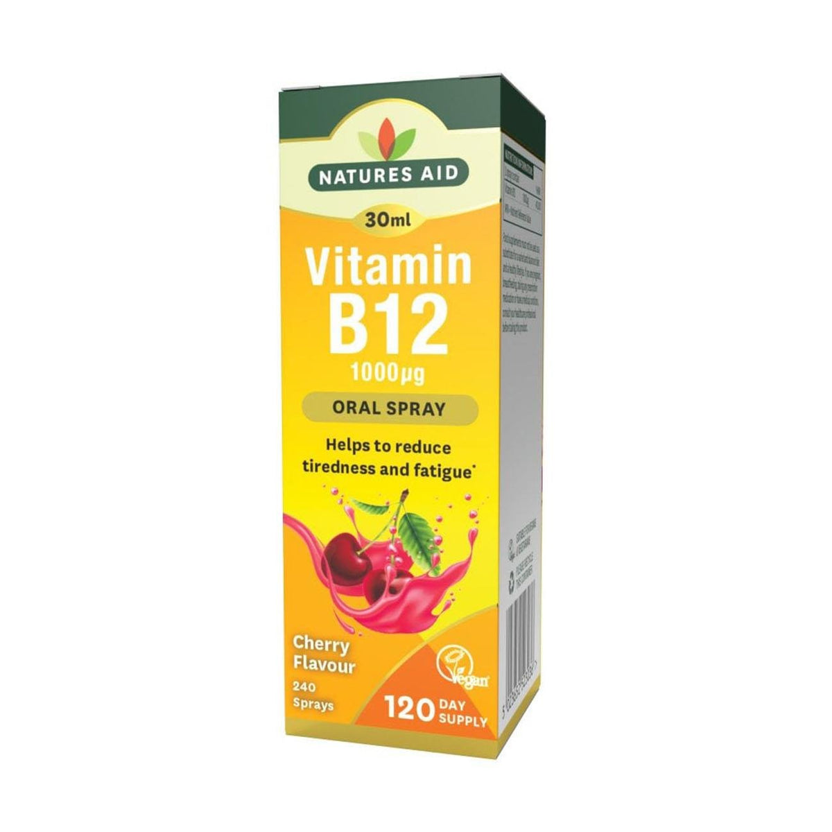 Vitamin B12 1000ug Oral Spray 30ml - Natures Aid - Food Supplements - Eco Natural Products