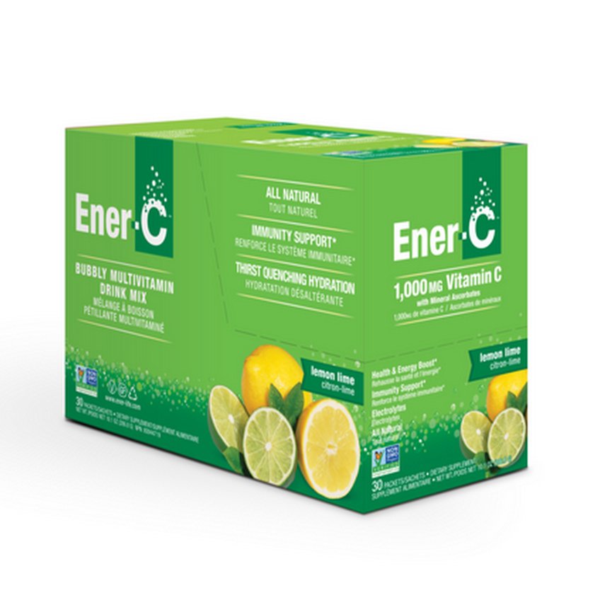 Vitamin C 1000mg Lemon Lime 30 Sachets [BLACK FRIDAY] - Eco Natural Products - Ener - C - Multivitamins