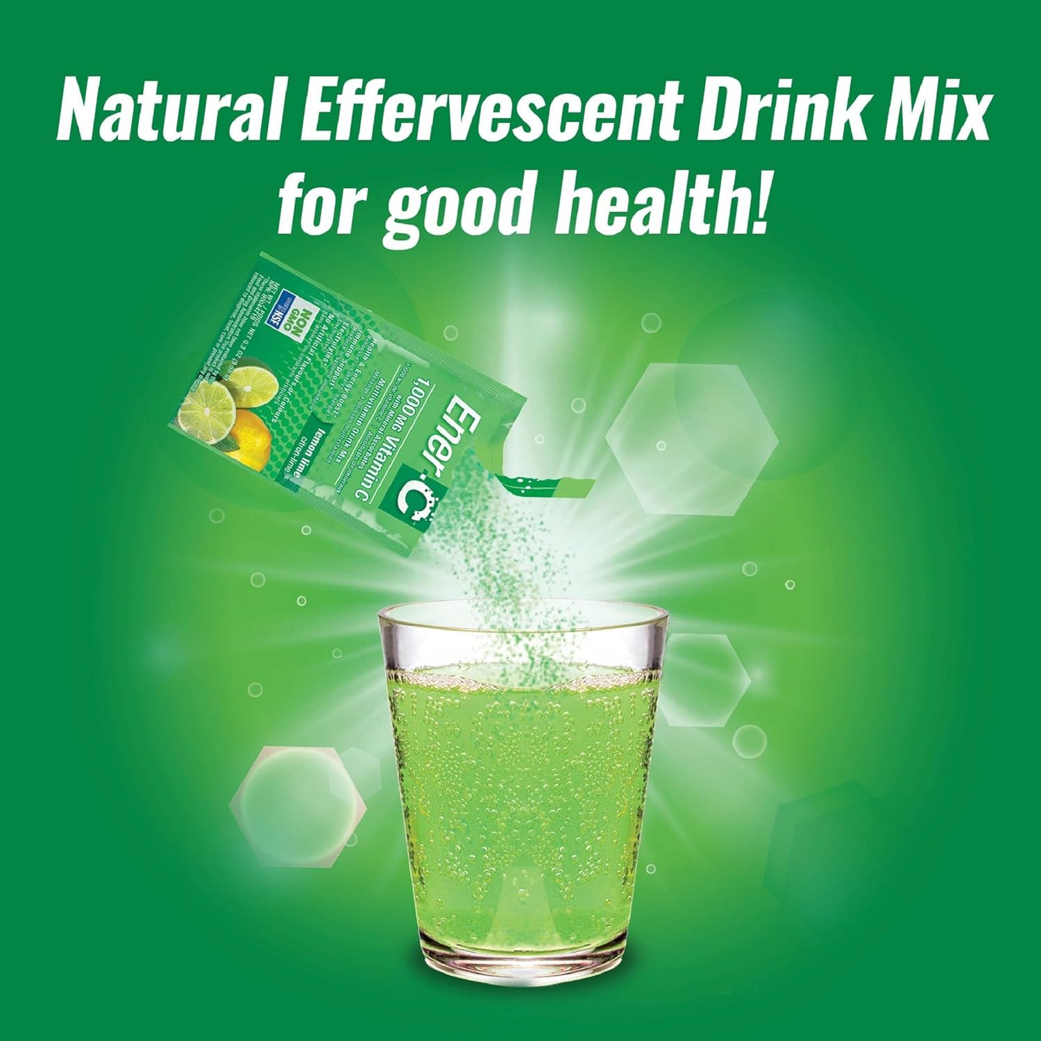 Vitamin C 1000mg Lemon Lime 30 Sachets - Ener - C - Multivitamins - Eco Natural Products