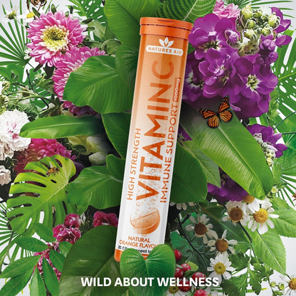 Vitamin C Effervescent 1000mg 20 Tablets - Natures Aid - Vitamins & Supplements - Eco Natural Products