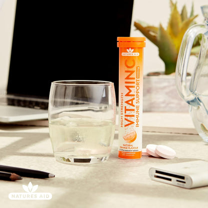 Vitamin C Effervescent 1000mg 20 Tablets - Natures Aid - Vitamins & Supplements - Eco Natural Products