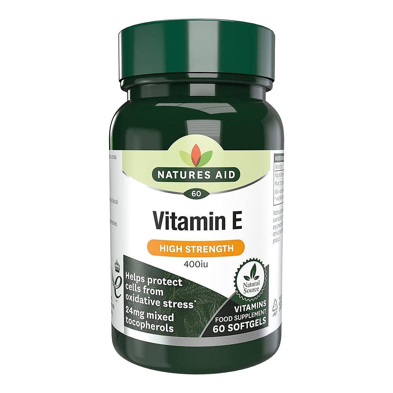 Vitamin E 400iu 60 Softgels - Natures Aid - Vitamins & Supplements - Eco Natural Products