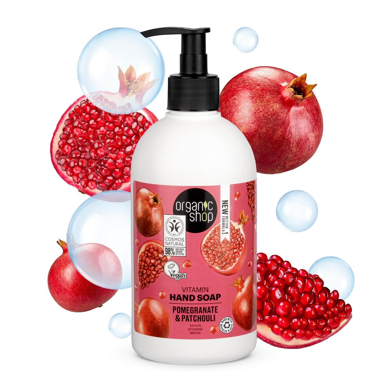 Vitamin Hand Soap Pomegranate & Patchouli 500ml [BLACK FRIDAY] - Eco Natural Products - Organic Shop - Hand Soap