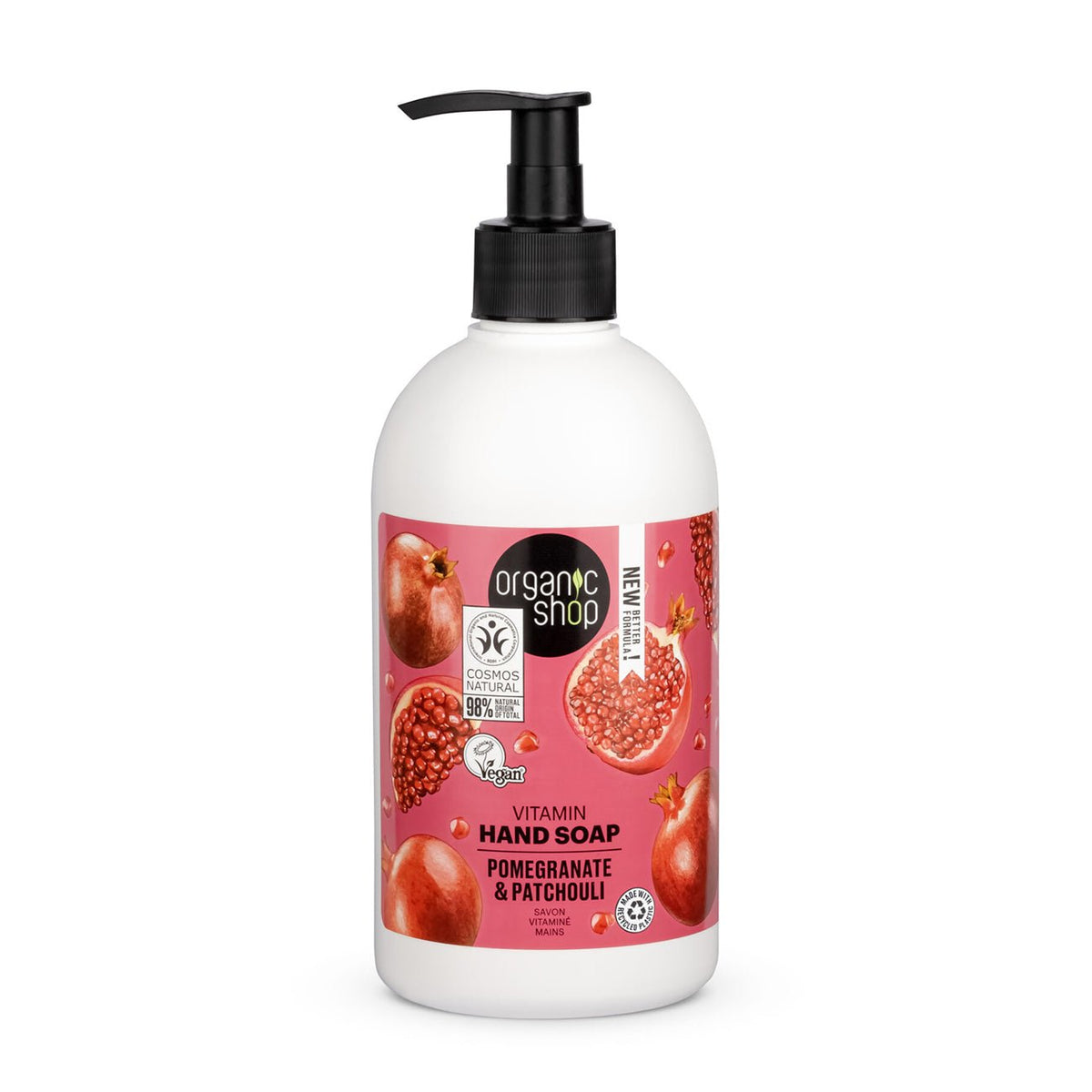 Vitamin Hand Soap Pomegranate & Patchouli 500ml - Organic Shop - Hand Soap - Eco Natural Products