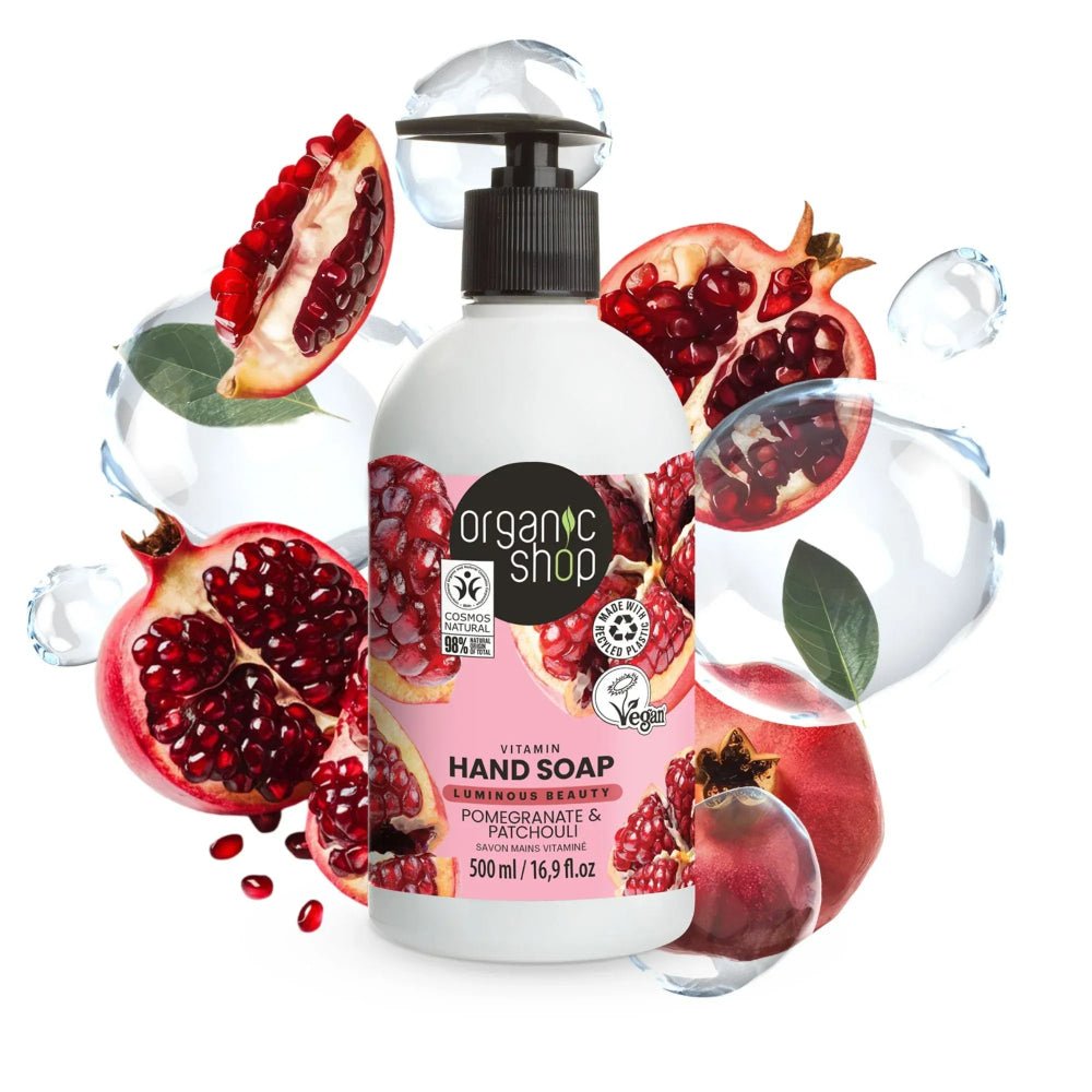 Vitamin Hand Soap Pomegranate & Patchouli 500ml - Organic Shop - Liquid Hand Soap - Organic Shop