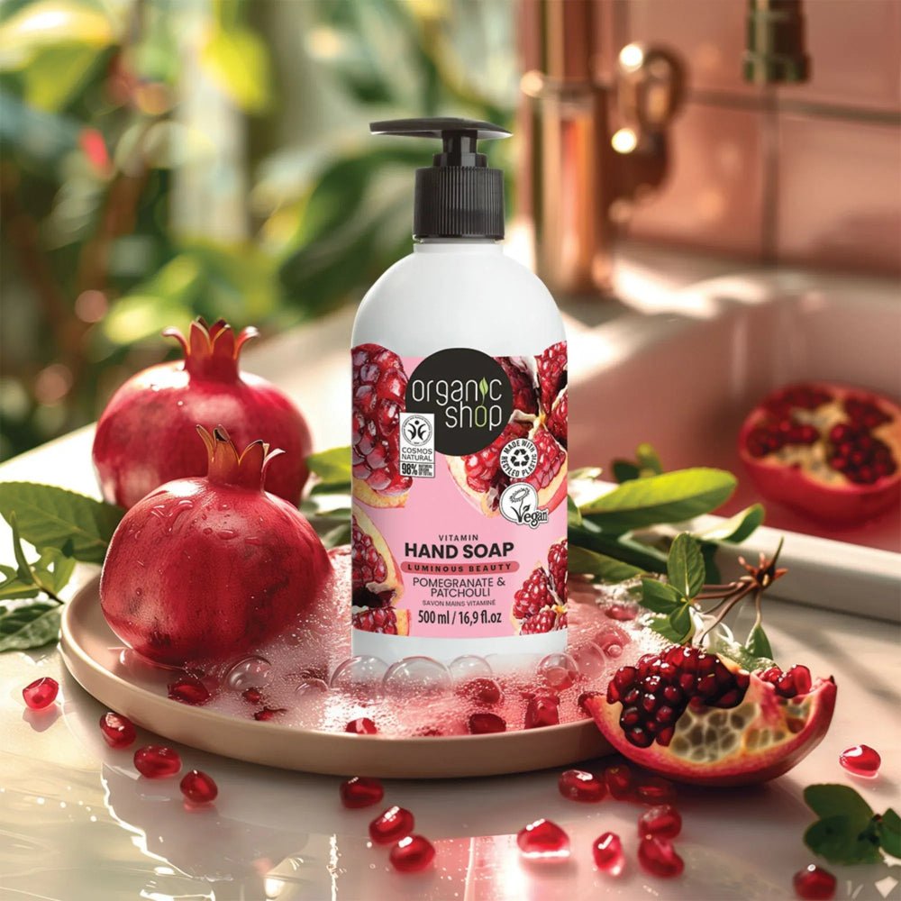 Vitamin Hand Soap Pomegranate & Patchouli 500ml - Organic Shop - Liquid Hand Soap - Organic Shop