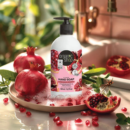 Vitamin Hand Soap Pomegranate & Patchouli 500ml - Organic Shop - Liquid Hand Soap - Organic Shop