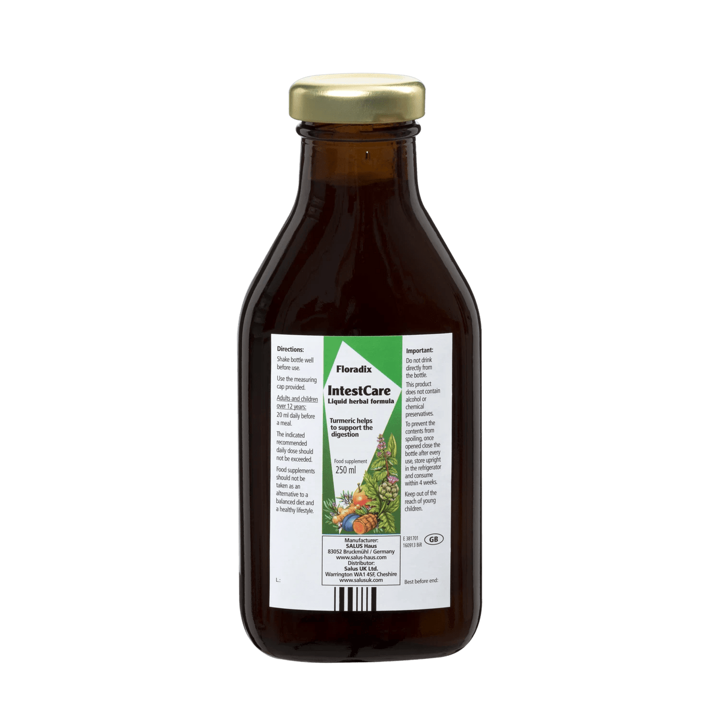 Vitamins IntestCare 250ml - Floradix - Food Supplement - Eco Natural Products