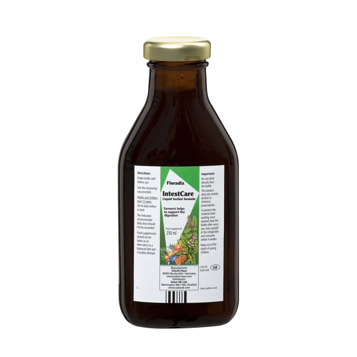 Vitamins IntestCare 250ml - Floradix - Food Supplement - Eco Natural Products