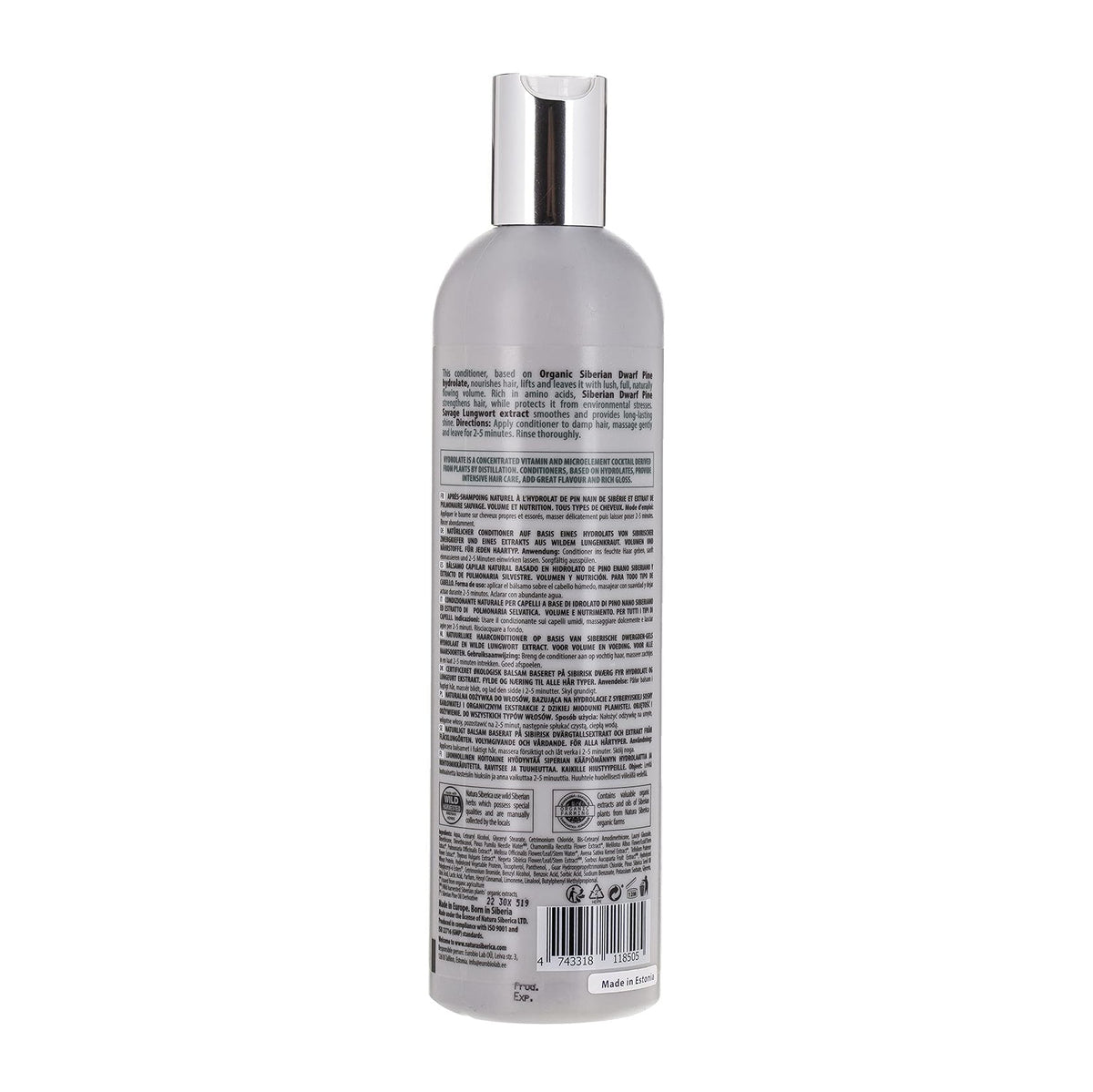 Volume & Nourishment Conditioner Hydrolate 400ml - Natura Siberica - Conditioners - Eco Natural Products