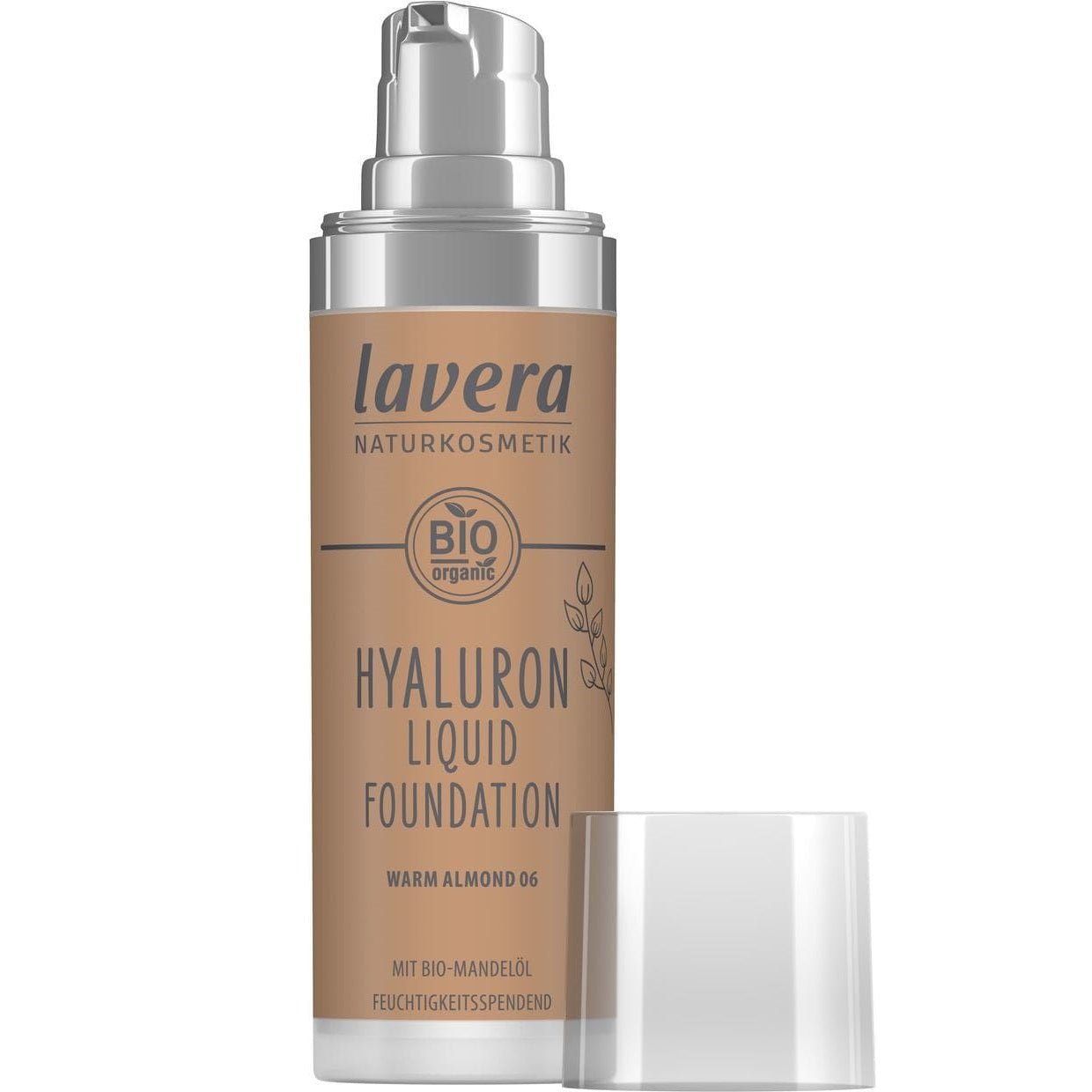 Warm Almond 06 Hyaluron Liquid Foundation SPF15 30ml - Lavera - Liquid foundation - Eco Natural Products