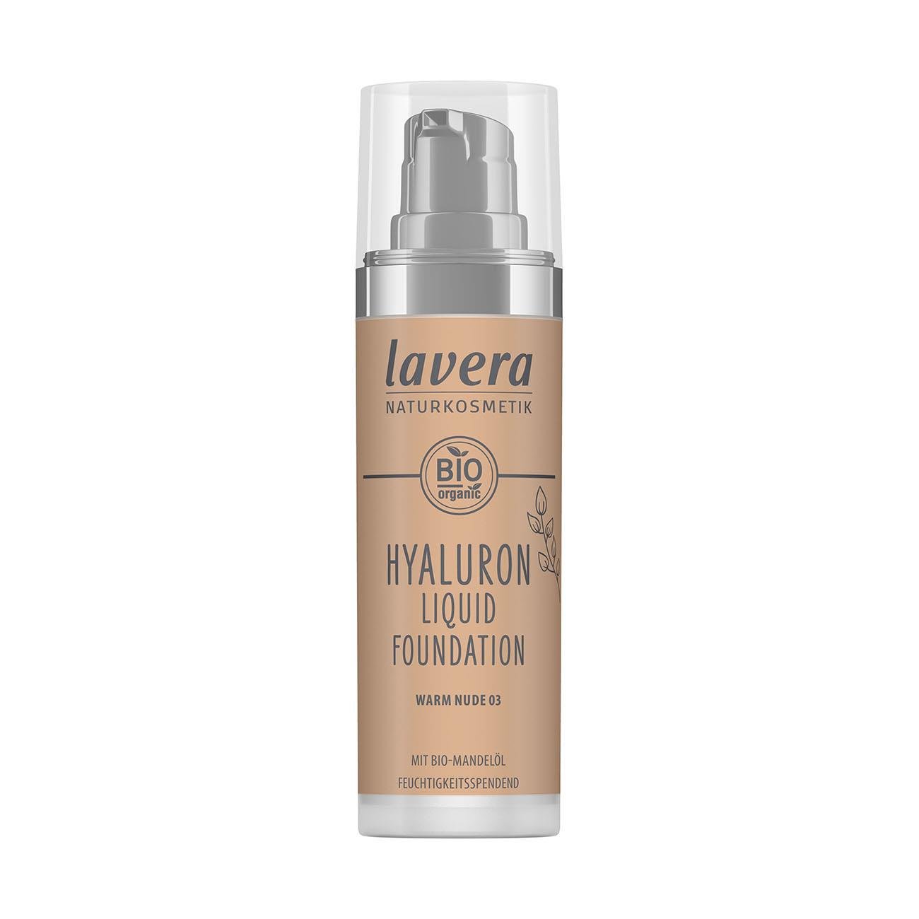 Warm Nude 03 Hyaluron Liquid Foundation SPF15 30ml - Lavera - Liquid foundation - Eco Natural Products