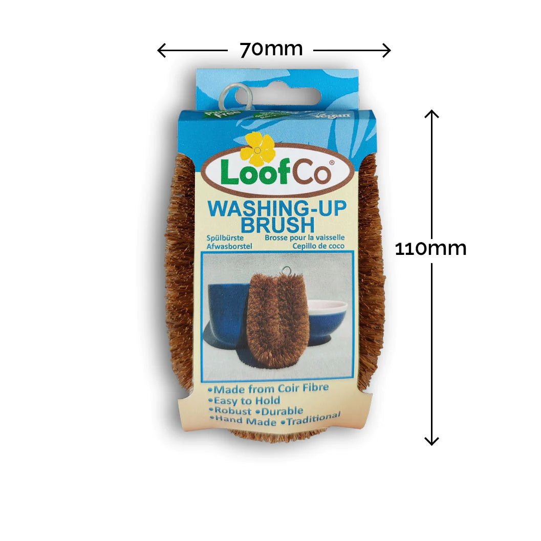 Washing - Up Brush Coir Fibre Plastic Free - Eco Natural Products - LoofCo - Washing - Up Brush