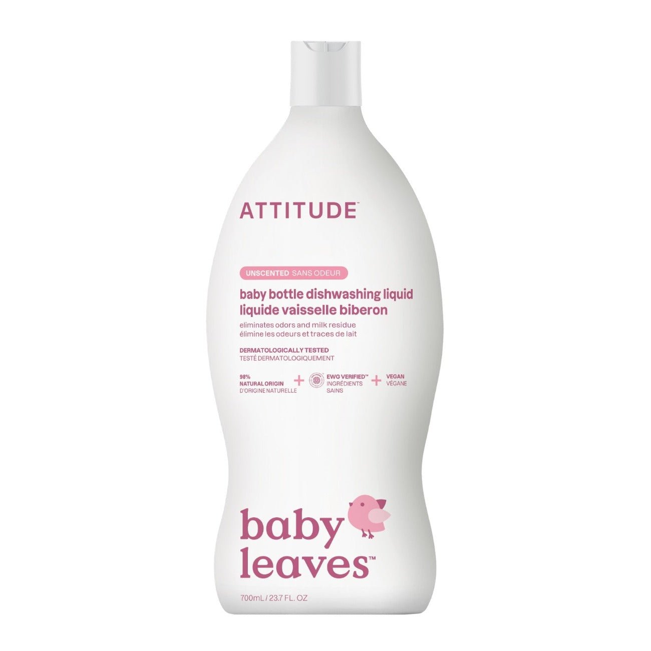 Washing Up Liquid Baby Fragrance Free 700ml [BLACK FRIDAY] - Eco Natural Products - Attitude - Washing Up Liquid