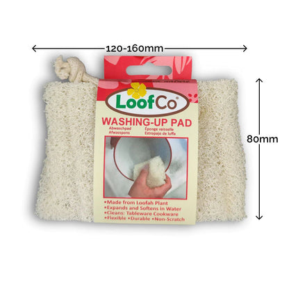 Washing - Up Pad Biodegradable and Plastic - free - LoofCo - Washing - Up Pads - Eco Natural Products