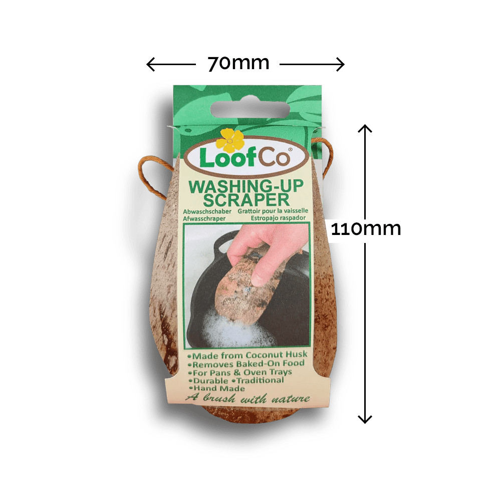 Washing - Up Scraper Coconut Husk - Eco Natural Products - LoofCo - Washing - Up Scraper