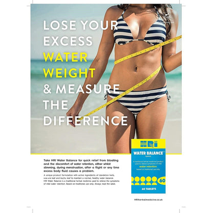 Water Balance 60 Tablets - HRI - Botanical & Food Supplements - Eco Natural Products