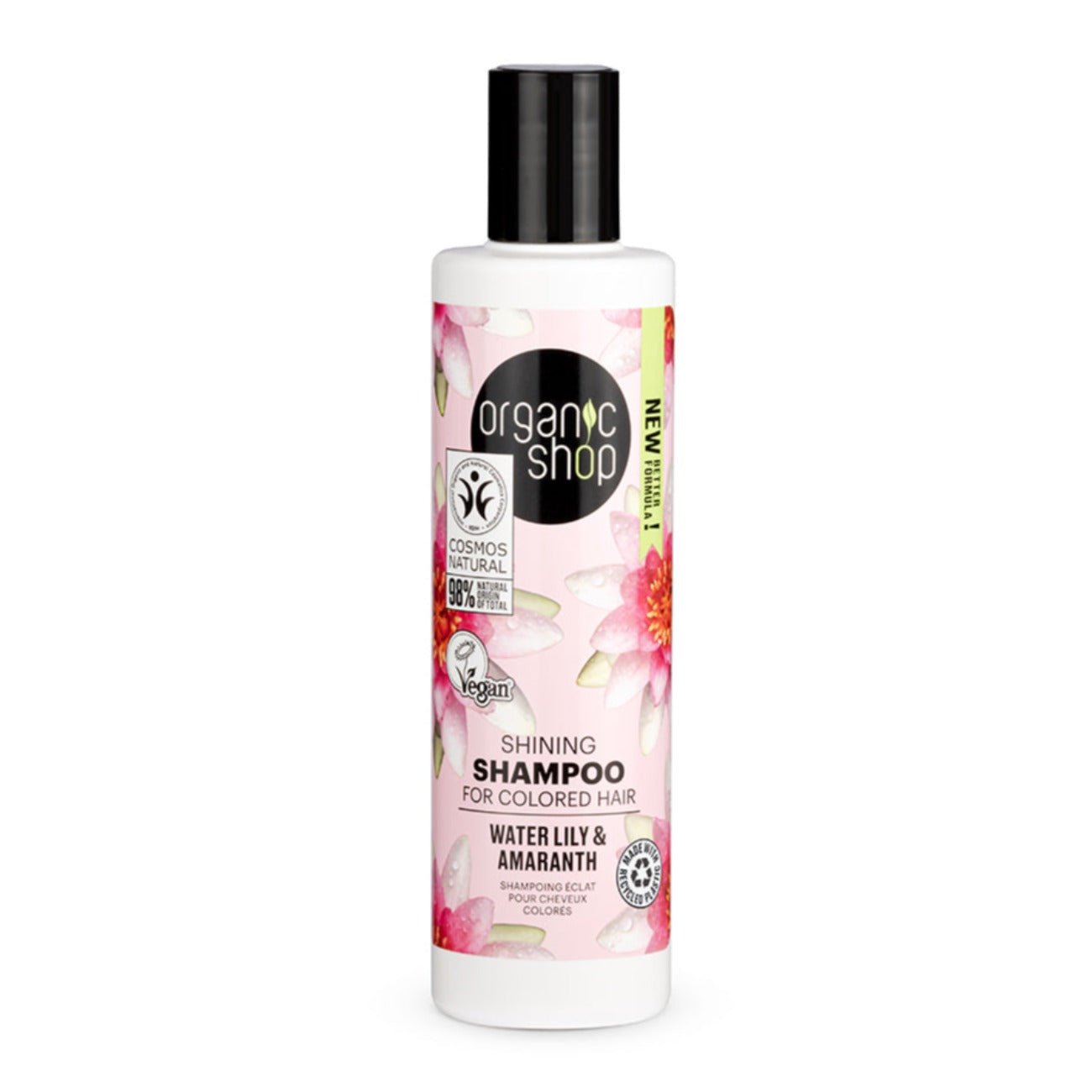 Water Lily and Amaranth Shining Shampoo for Colored Hair 280 ml - Organic Shop - Shampoo - Eco Natural Products