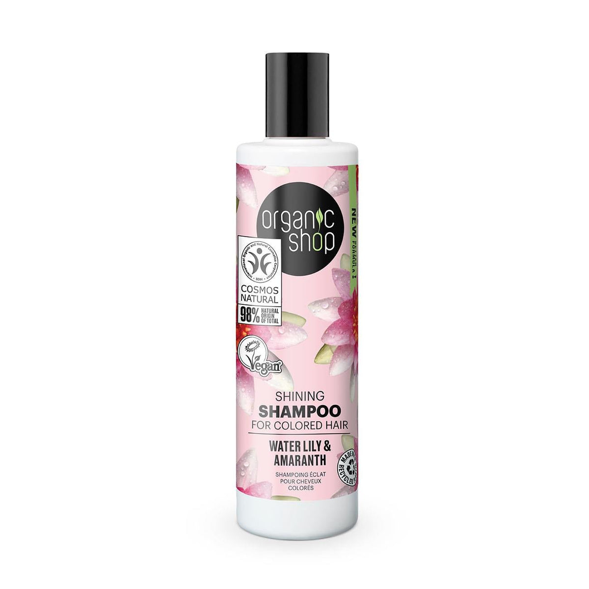 Water Lily and Amaranth Shining Shampoo for Colored Hair 280 ml - Organic Shop - Shampoo - Eco Natural Products