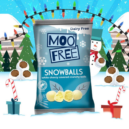 White Choccy Rocks Snowballs 35g - Moo Free - Chocolates - Moo Free