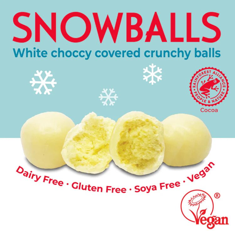 White Choccy Rocks Snowballs 35g - Moo Free - Chocolates - Moo Free