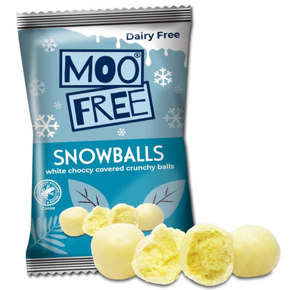 White Choccy Rocks Snowballs 35g - Moo Free - Chocolates - Moo Free