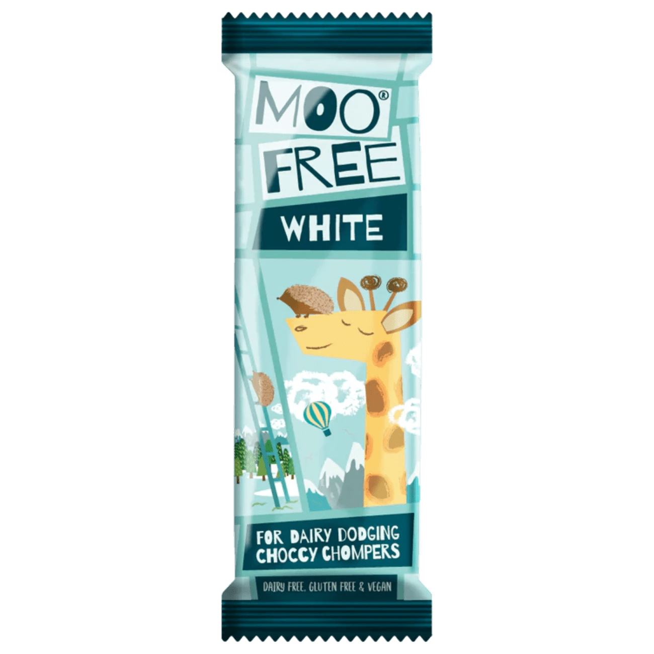 White Chocolate Dairy Free & Vegan Mini Bar 20g - Moo Free - Chocolate - Eco Natural Products