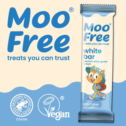 White Chocolate Dairy Free & Vegan Mini Bar 20g - Moo Free - Chocolate Bar - Moo Free