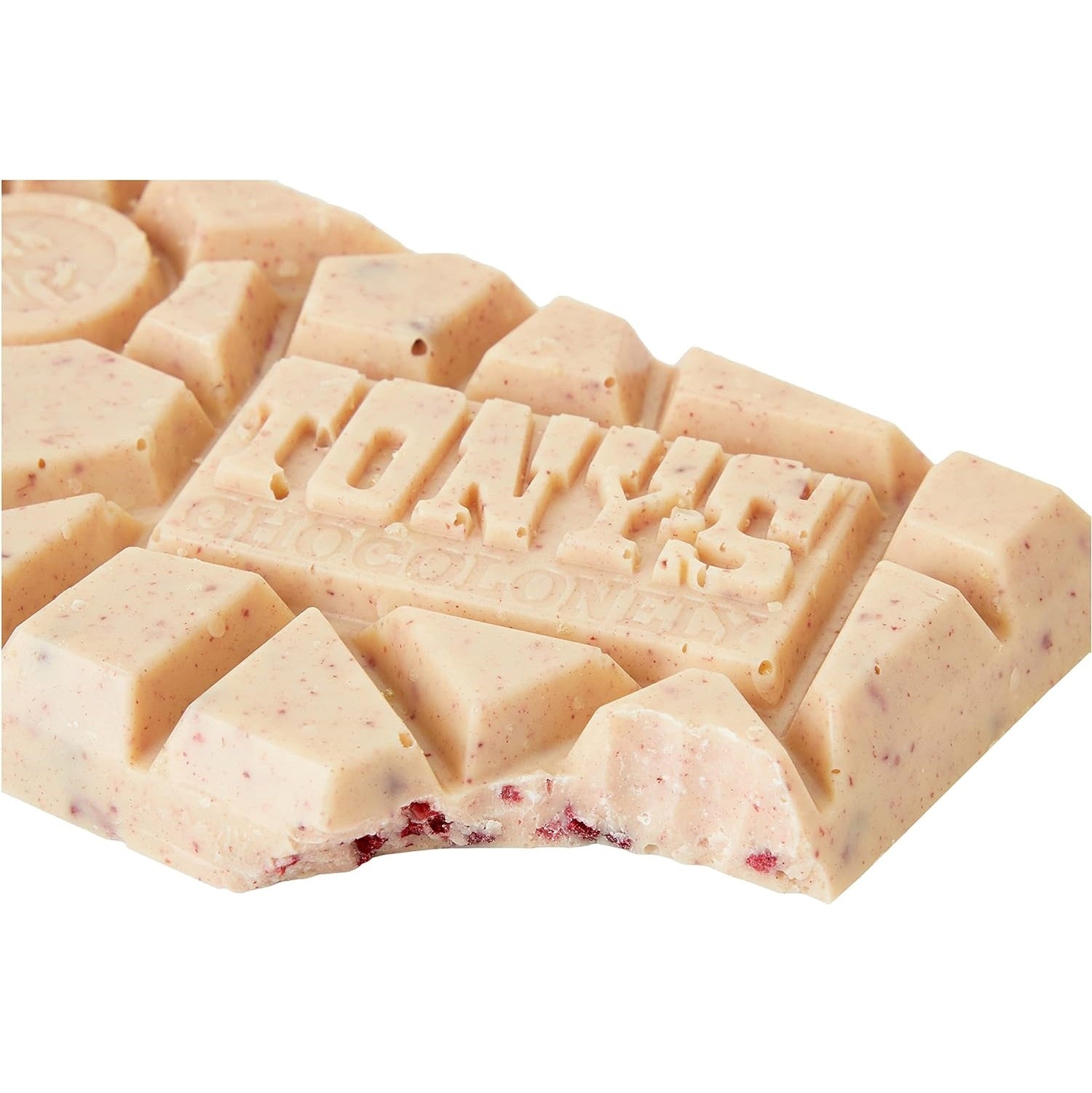 White Chocolate Raspberry Bar with Popping Candy 180g - Tony's Chocolonely - Chocolate Bar - Eco Natural Products