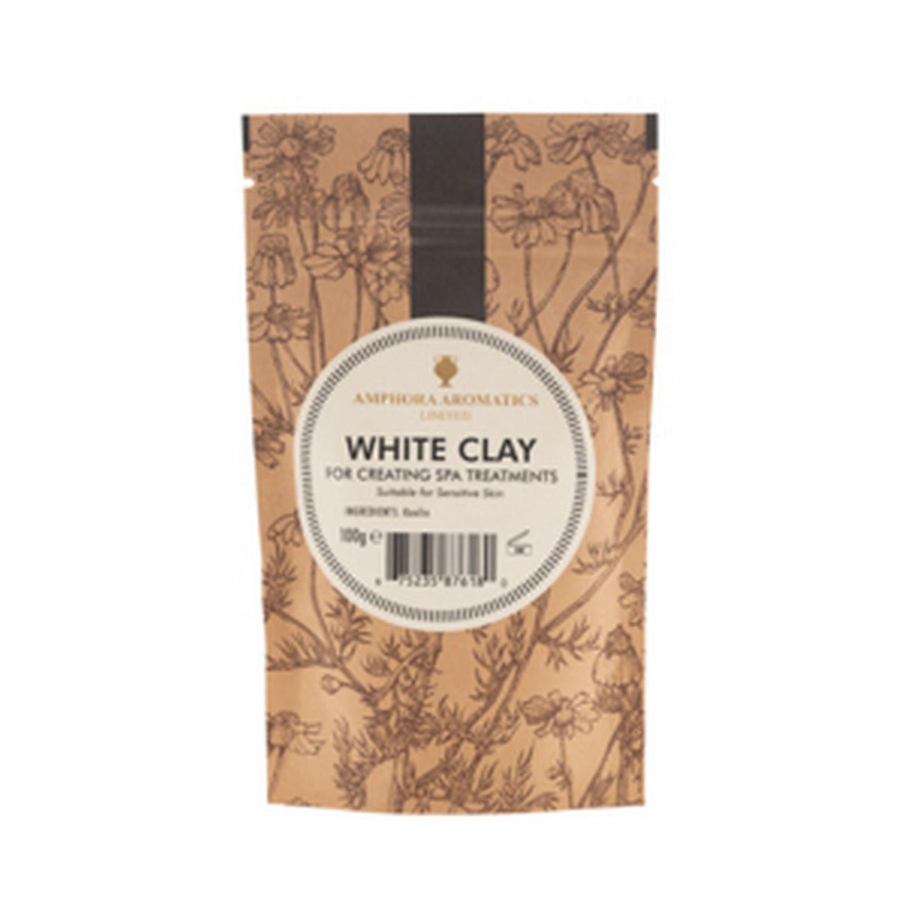 White Clay 100g pouch - Absolute Aromas - Clay Powder - Eco Natural Products