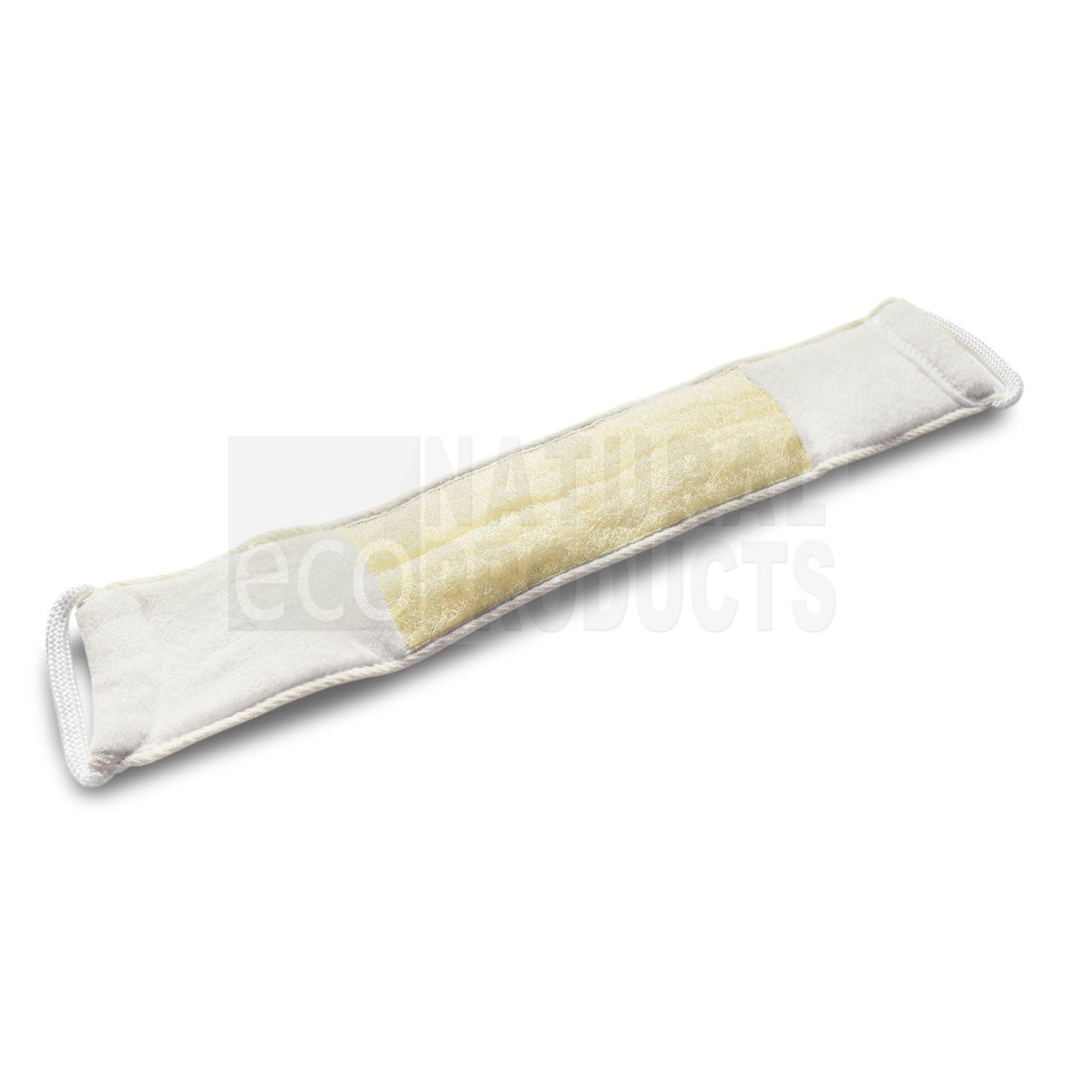 White Loofah Egypt Back Strap 57cm - Eco Natural Products - Loofah Sponge - Eco Natural Products