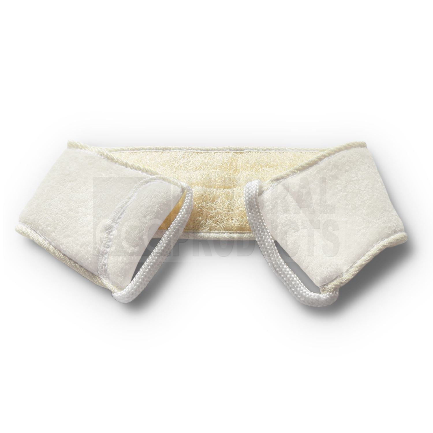 White Loofah Egypt Back Strap 57cm - Eco Natural Products - Loofah Sponge - Eco Natural Products